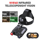 NV8160 Head Mounted 8X Digital Zoom Hands Free Tactical Helmet Night Vision Goggles 1080P HD Infrared Binoculars