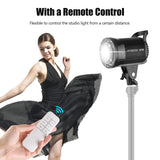 Andoer LM135Bi 135W Studio LED Video 3000K-5600K Dimmable Continuous Light Bowens Mount for Product Portrait Photography