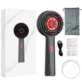 Electric Regrowth Brush with Infrared Light hine Acupoint Scalp Massage Anti-Hair Loss Exercise Hair Scrubber Combs