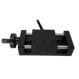 50mm 100mm 150mm Aluminum Alloy Manual Sliding Table Cross Roller Rail Stage 80*80mm ear Guide Platform