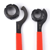 Coilover Wrench, Hook Wrenches Tools Shock Wrench Set C-Shape Spanner Adjustable Spanners Adjustment Tool