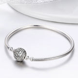 Fashionable Simple S925 Sterling Silver Bangle Bracelet