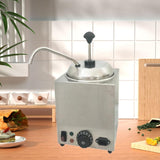 Practical Stainless Steel Electric Nacho Cheese Dispenser & Fudge Warmer - For Home, Restaurant & Kitchen