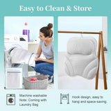 With Mesh Cupsbathtub Accessories Breathable - Non-slip 6 Suction Cushion Pillow Bath Spa Air Tub