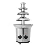 4-Tiers Electric Fountain - Fondue Pot Set for Chocolate, Candy, Ranch, Nacho Cheese