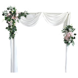 2Pcs Artificial Wedding Arch Flowers Ceremony Party Decor Ornaments Backdrop