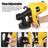 High Power EU Plug Flow Control Airbrush Electric Paint Sprayer with Paint Pot Power Tools 800 ML Large Capacity