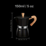 1pc Classic Stovetop Espresso Maker For Great Flavored Strong Espresso, Classic Italian Style Espresso Moka Pot