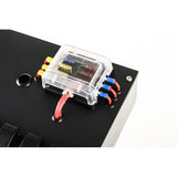 12V Canpoy Power Control Box for External Battery With 20A Switch Cigarette Sockets USB Ports And Fuse Block For RV Car Marine
