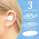 60 Sheets Baby Stickers Waterproof Disposable Ultra Thin Polyethylene Multifunctional Adhesive Ear Patch