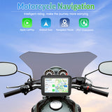 Ip67 Waterproof Portable Navigator 5 Inch Motorcycle Screen Support Dual Bluetooth Wireless Carplay Android Auto