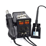 700W Digital Display Hot Air Rework Soldering Station BGA Welding Repairing hine 50W Solder Iron Brushless Heating Gun Nozzle