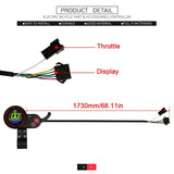 36V 48V 500W/750W 22A Bike Controller with LCD Display Thumb Throttle for Ebike Electric Scooter
