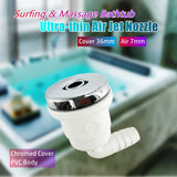36mm Cover 7mm Ultra-thin Chromed Cap PVC Body Massage Bathtub Bubble Hot Tub Air Jet Nozzle