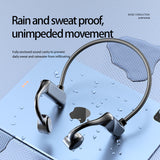 Bone Conduction Headphones Bluetooth 5.0 Wireless Waterproof Headset Not In-ear Sports Earphones With Microphone