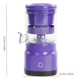 1pc, Electric Orange Juicer Lemon Juicer Squeezer Usb Rechargeable Citrus Juicer Machines Usb Rechargeable Portable Blender
