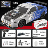 1:16 Lighting Spray GTR Sports 4WD High Speed Drift Rc Car 2.4G Wireless Remote Control Kids Toys