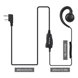 walkie talkie roll up headphones with K-head/M-head needle rotatable horn ear hooks for both left and right ears