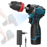18V 2in1 Lithium Drill Electric Screwdriver Multi-function Power Tool 45Nm Torque Brushless MotorPractical Screw Driver for Home