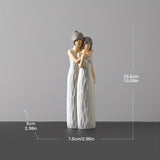 Figuras Regalos para Mamá, Estatuas Madre Hija Abrazándose, Recuerdos Familiares con Sentido
