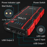 Utrai 1000A Peak Current Jumpstart 12V/8A jump starter power bank portable car battery mini jump starter Wholesale Factory