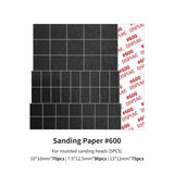 DSPIAE Reciprocating Polishing Pen with Flat Head/Curved Sanding Paper Head - For Military Model Craft Tools and Hobby.