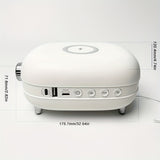 1pc Sunrise Wake Up Light Alarm Clock, BT Speaker FM Radio White Noise Sleep Sound Machine Sunset Sleep Lamp With Bedside Night Light Desk Clock, Thanksgiving Christmas Gifts, Ideal For Adults,Heavy Sleepers, With 15W Wireless Charger