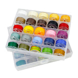25 Color/Set Leather Sewing Thread Kit Round Waxed Thread 25 Colors Set Bobbin Thread Handmade DIY Braided Rope Bracelet Line