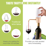 Electric Decanter USB Rechargeable Automatic Aerator Pump Dispenser for Red and White Wine Aeration