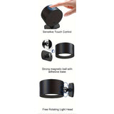Modern LED application with remote control - rechargeable battery, USB power, adjustable color temperature and brightness