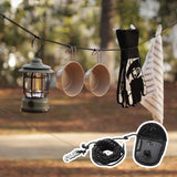 3M Camping Stretch With 12 Clips with Storage Bag Windproof Elastic Laundry Clothese for Hiking Backyard Travel