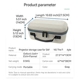 Carrying Case H3001 Travel Carry Projector Bag for Samsng The Frestle Zipper Protector 14x13x27.5CM