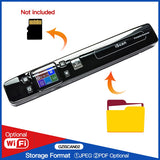 WiFi iSCAN Wireless Mini Portable A4 Document Scanner with 32G TF Card Images JPG PDF Formate Reader Pen 1050 dpi USB Wired