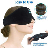 Sleeping Mask 3D Eye Mask HeadSet Headband Soft Elastic Comfortable Wireless Music Headset Eye Mask With Mic For Side Sleepers
