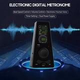 Digital Timer Universal Electronic Metronome with Volume and Beat Speed Control Battery USB Metronomes