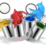 16 Pack Empty Metal Cans With Lids - 0.84 Pint, Small Can, Multipurpose Pail. Uned