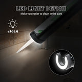 Cordless Caulking 10oz/300ml Electric Silicone 4 Adjustable Speed Adhesive Gun with LED Light for 20V Battery