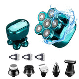 RESUXI LK-8820 Multifunction 6-In-1 Shaves IPX6 Waterproof USB Charging Compact and Portable 6 Heads Razors 100-240V-50/60Hz-8W