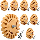 Top-8 Pack Wheel Car Decal And Sticker Remover 4 Inch Adhesive Removal Tool With Bit Adapter
