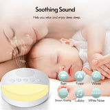 White Noise Sleep hine Built-in 6 Soothing Sound Soft Breath Light 15/30/60 Intelligent Timing for People oll Ages