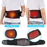 Electric Heating Massage Belt Decompression Lumbar Back Waist Massager Support Vibration Physiotherapy Spine Protect Pain Relief