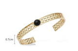 Women's Fashion Simple Agate Braided String