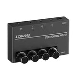 4 Channel Headphone Amplifier Headphone Splitter With 4 3.5MM Headphone Output And 3.5MM Audio Input