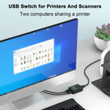 with Push Button Printer Sharer 2.0 Switch High Speed Usb Kvm Switcher 2 1 Out for Easy Computer Sharing