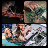 75W Electric Soldering Iron with Digital OLED Screen - 8S Tin Melting, Constant Temperature, Rapid Heating, 3 Heads
