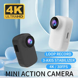 2023 New WIFI 4K Thumb Action with Magnetic Back Clip Anti-shake Pocket HD Video Driving Recorder Sports Camera