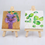 10 Sets Mini Display With Canvas 8X8Cm Wedding Numbers Hobby Painting Craft Diy Drawing Small Table Easel G