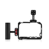 Andoer Top Handle + Side Grip Kit Video Cage with Cold Shoe Mount Numerous 1/4 Inch Threads for Canon R7 Camera