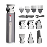 2024 NEW WMARK NG-HT001 6 IN 1 RECHARGEABLE SET, CLIPPER, SHAVER, NOSE/EAR/BODY HAIR TRIMMER
