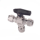 13000psi High Pressure 1/4 3 way 2way Ball Vae Stainless Steel for Gas